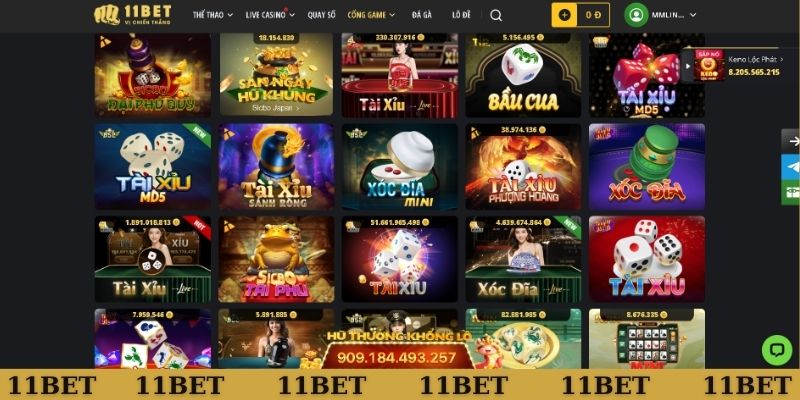 Thông tin về sảnh min game 11BET